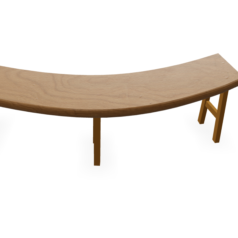 Asymmetrical Harmony Bench