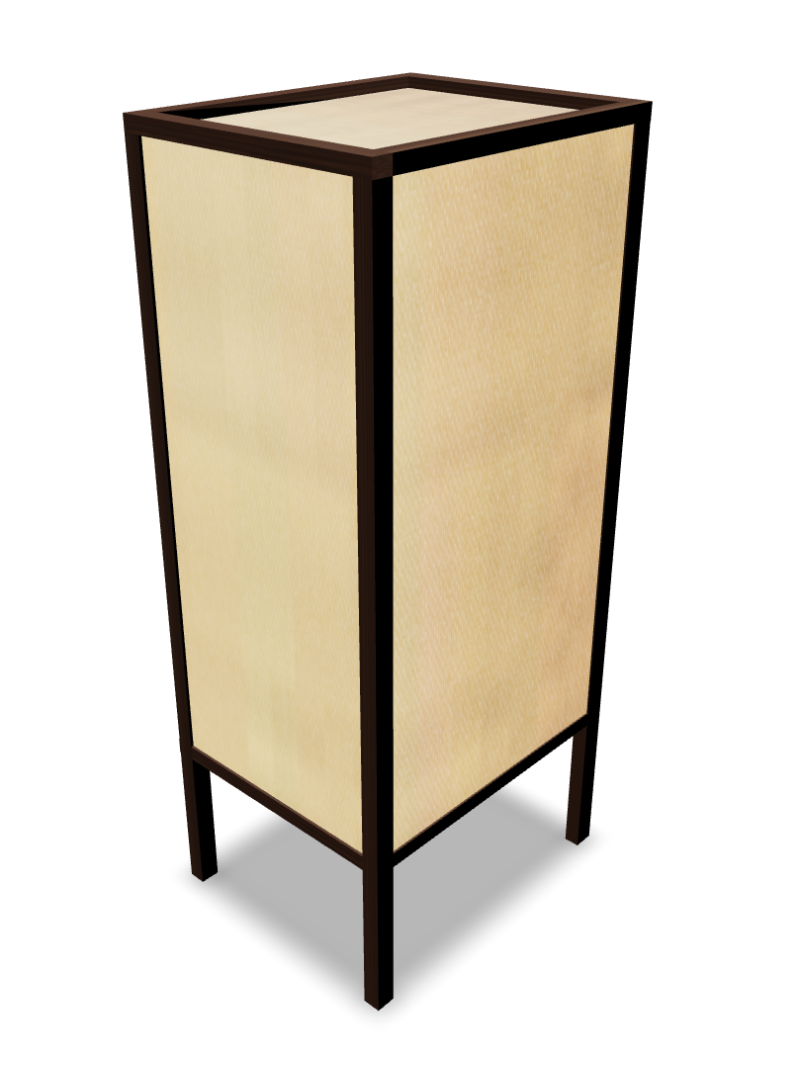 Japanese-Style Floor Lamp With Rice Paper Texture
