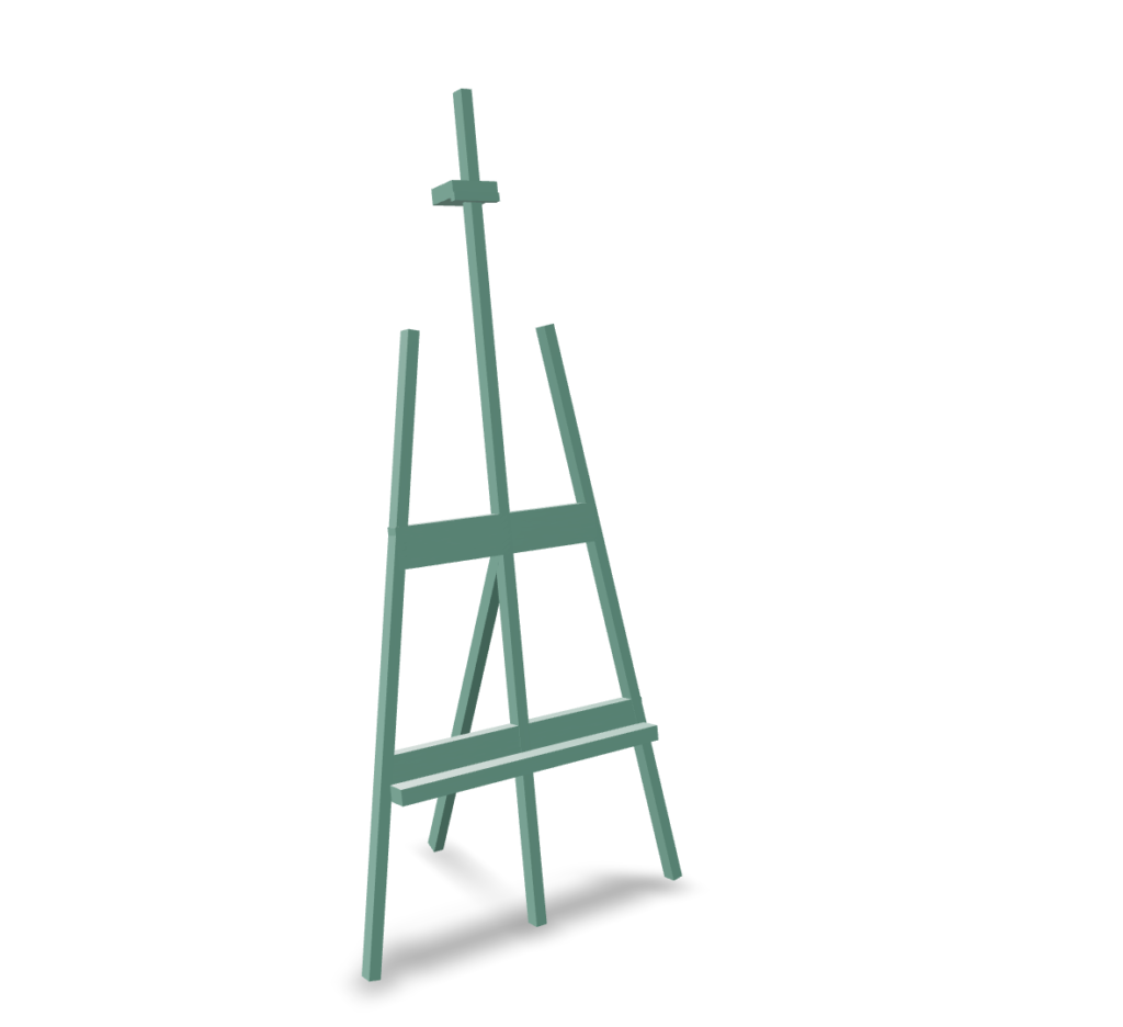 Modern Green Painting Stand