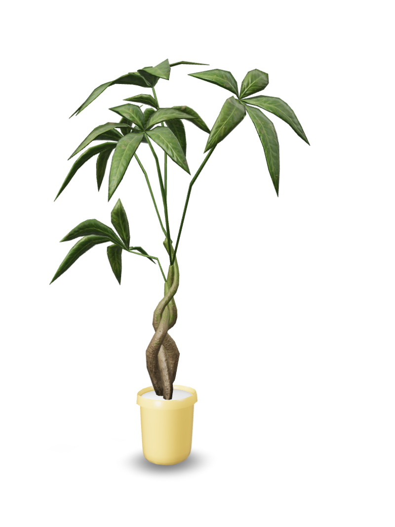 Vibrant Leafy Plant in Simple Yellow Pot