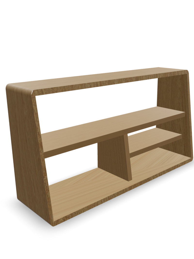 Modern Minimalist Wooden Shelf