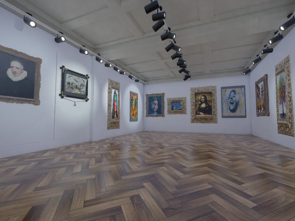 Contemporary Art Gallery with Classic and Modern Masterpieces